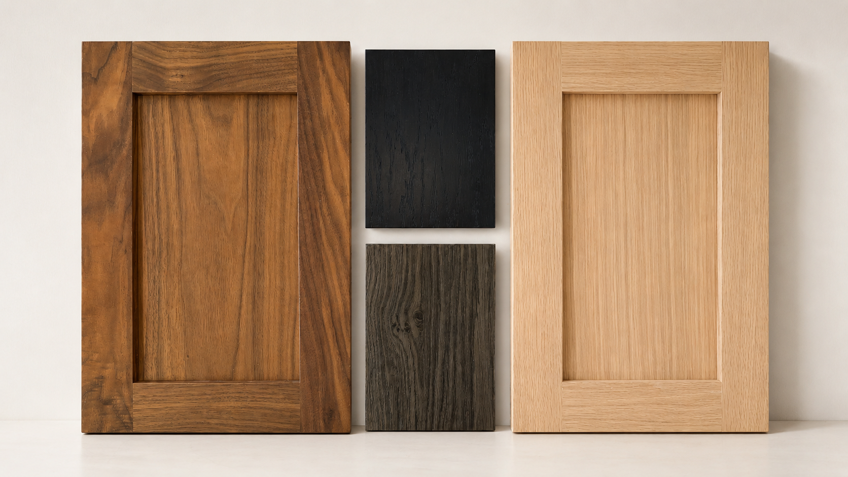 Natural wood kitchen cabinetry with warm modern finishes